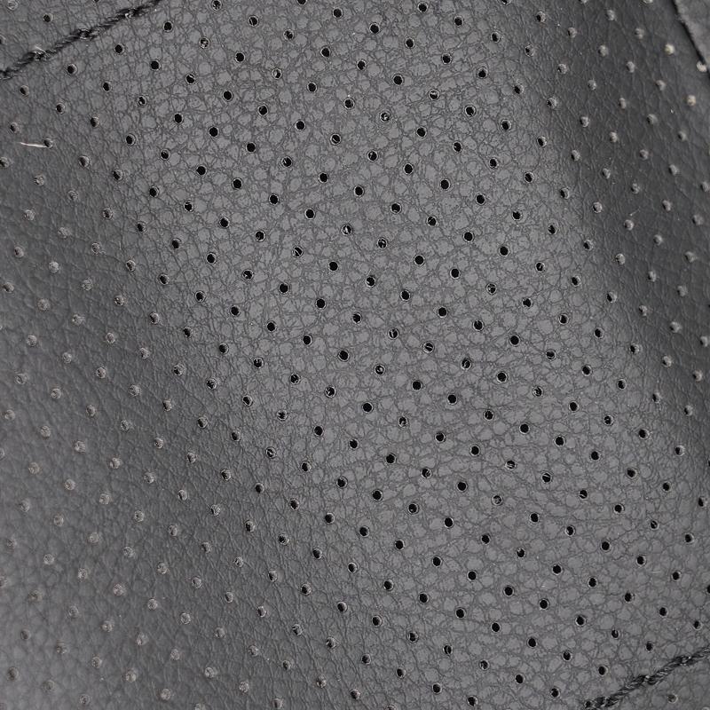 Pentru VW Golf 7 GTI Golf R MK7 Polo Scirocco 2015 2016 Husa volan cusut manual Piele perforata neagra Accesorii auto