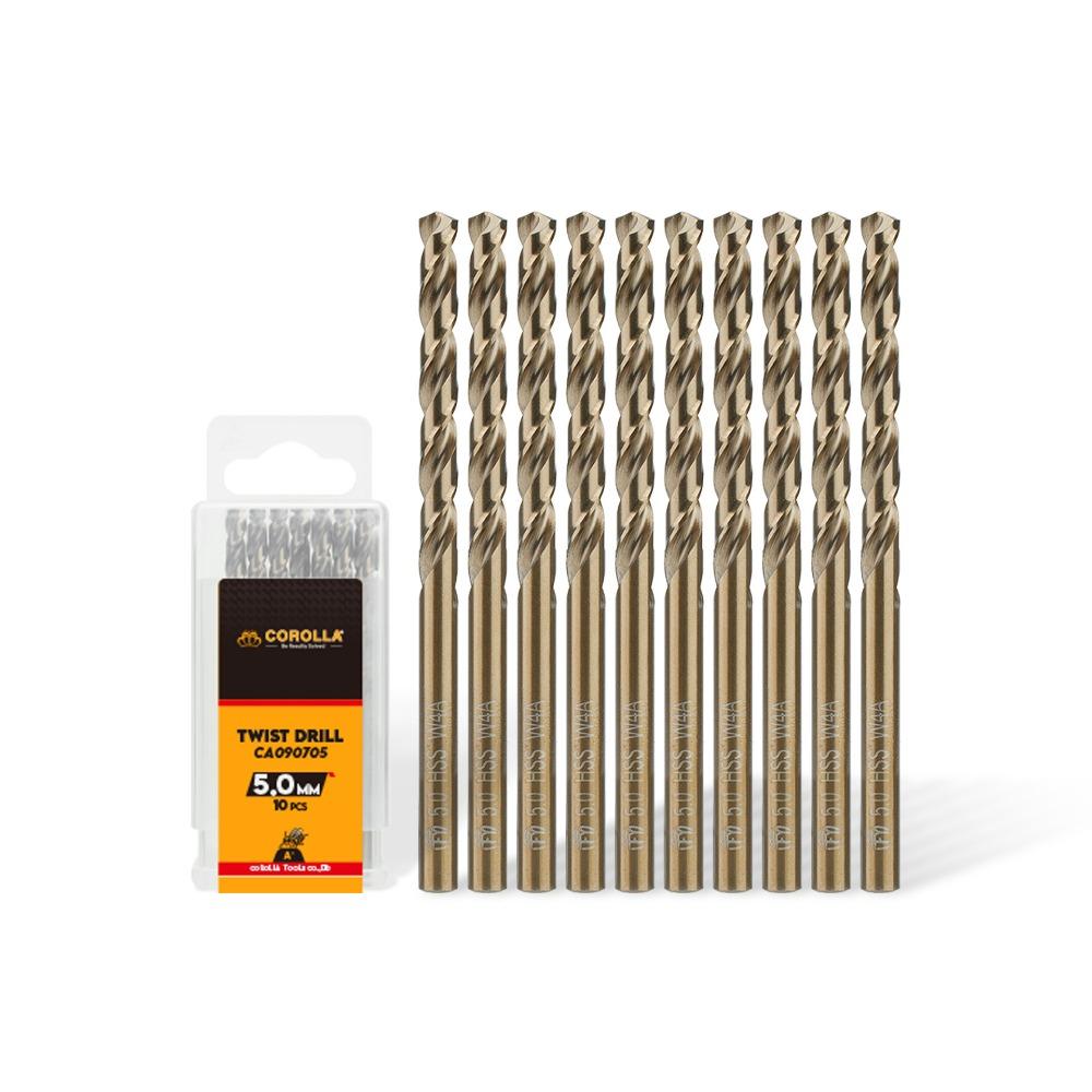 10PCS Straight Shank Twist Drill Bits Twist Design HSS Drill Bits Drill Bits  Industrial Use