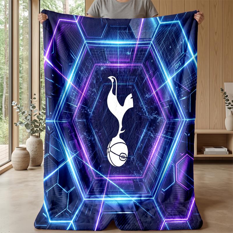 Tottenham Hotspur Theme Blanket Soft Flannel Blanket Plush Throw Blanket Cozy Sofa Bed Blanket for Home Decor