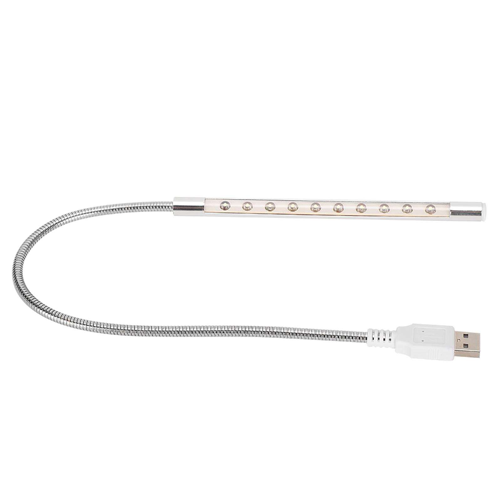 

10 светодиодов USB-подсветка для клавиатуры ноутбука, бытовая, с низким энергопотреблением, портативный компьютерный ночник