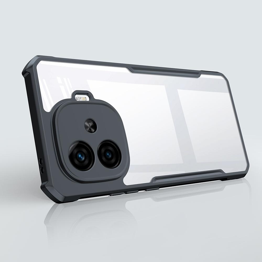 XUNDD For Vivo iQOO Z9 Turbo 5G Case Dropproof TPU+Acrylic Clear Back Phone Cover