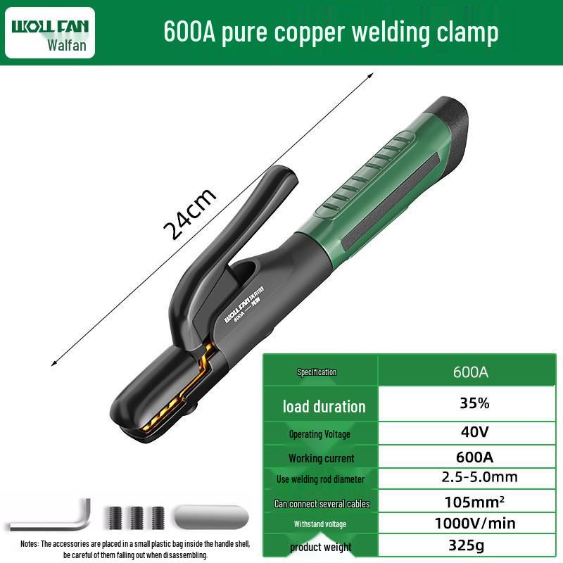 800A Pure Copper Electric Welding Pliers: High-Temperature Resistant, Burn-Proof, Drop-Resistant, Heavy-Duty Clamp