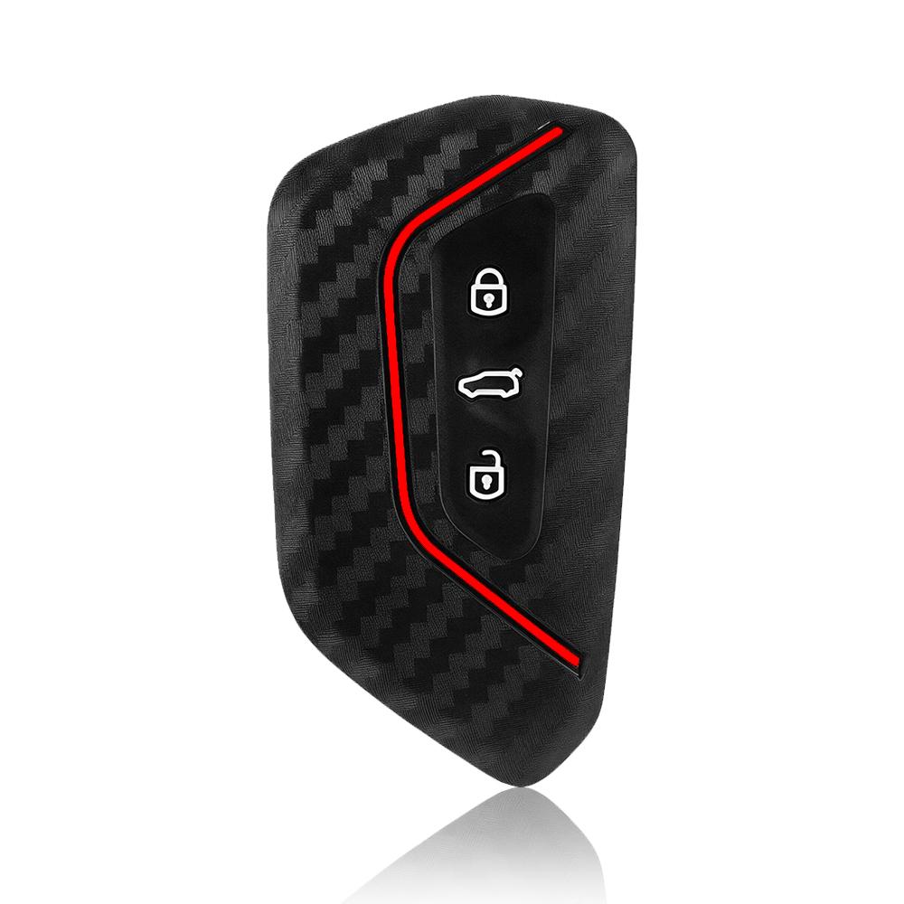 

Car Key Cover for VW Golf 8 Mk8 2020 for Skoda Octavia 4 8 A8 MK4 Group 2026 Seat Leon Remote Control Cases Keychain Holder чёрный