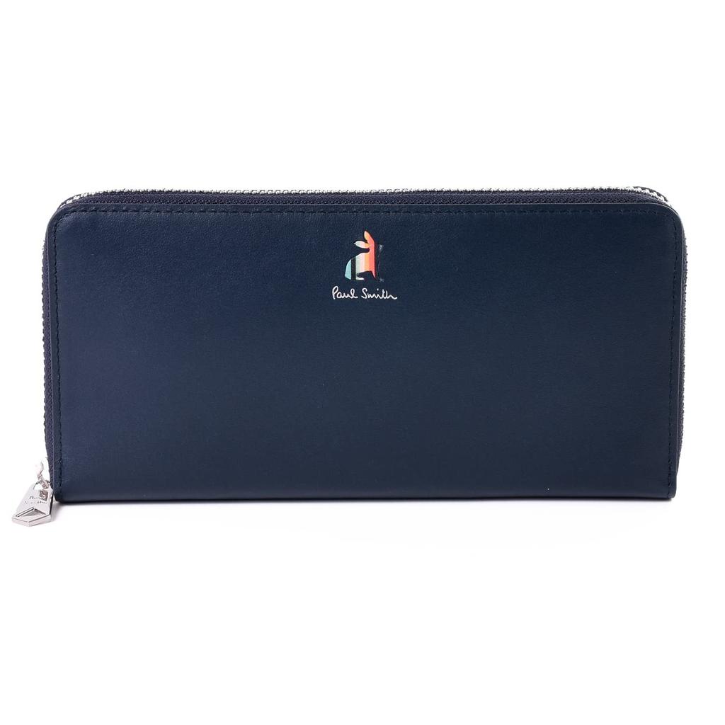 Paul Smith Round Marquetry Stripe Rabbit Leather Wallet with Coin Genuine Stylish Perfect for New Beginnings or Employment Purse, Leather, Women's,