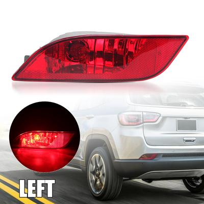 Rear Bumper Position Fog Light Reflector Tail Brake Light with W21w Bulbs 55112675AA for Jeep Compass 2017 - 2022 Car Taillight