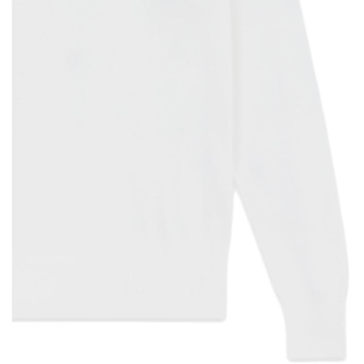 WE11DONE Ss24 Solid Color Jacquard Logo Turtleneck Sweater Women Sweater White WD-KT0-24-614-W-WH