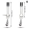 2 Pcs Adjustable Metal Breast Spring Clamps for Couples Bondage Adult Game Nipple Stimulator Role-Playing Restraint Accessories
