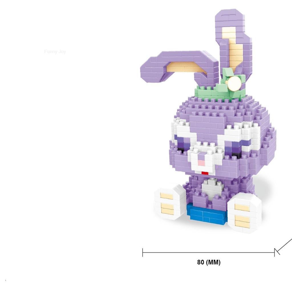 Cartoon Anime  Blocks Kuromi My Melody Cinnamoroll Mouse Building Blocks Doll Toy Kids Birthday Gift