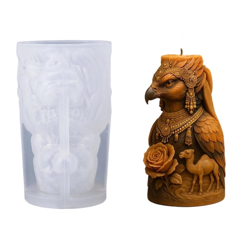 

Food Grade Silicone Candle Mould With Americans Hawks And Fall Leaf Designs 1