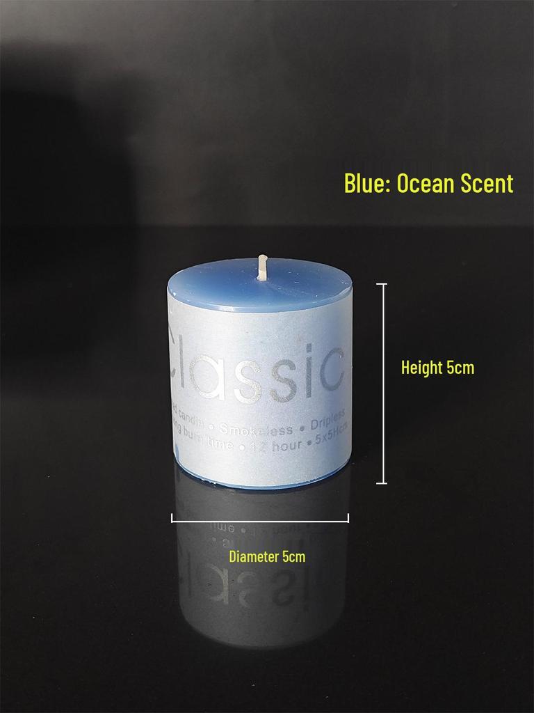 Set of 3 Aromatherapy Candles with Holders – Smokeless, Fragrant, and Ideal for Emergencies or Romantic Occasions.