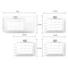 4/6Pcs Multi-use Guide Envelope Template DIY Clear Calligraphy Stencil Letter Card Templates  Office