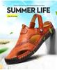 2025 Summer Plus Size Men's Closed-Toe Sandals & Casual Beach Shoes