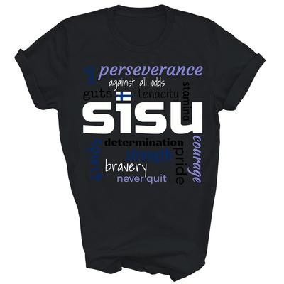 Die Bedeutung von Finnisch Sisu Definition Unisex Shirt Geschenk