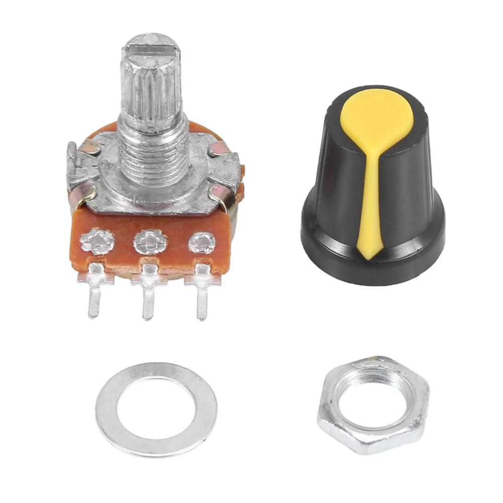 A84X-10 Piece 100K Ohm 3 Terminals Linear Taper Rotary Audio B Type Potentiometer Pot
