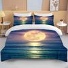 Moon Bedding Set Night View Duvet Cover Set With Pillowcase Bedding King Queen Full Double Single Size Luxury Bedxclothes Decor