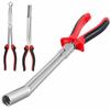 Car Spark Plug Pliers High Voltage Cylinder Cable Removal Clamp Tool Carbon Steel Car Spark Plug Wire Removal Pliers Hand Tool