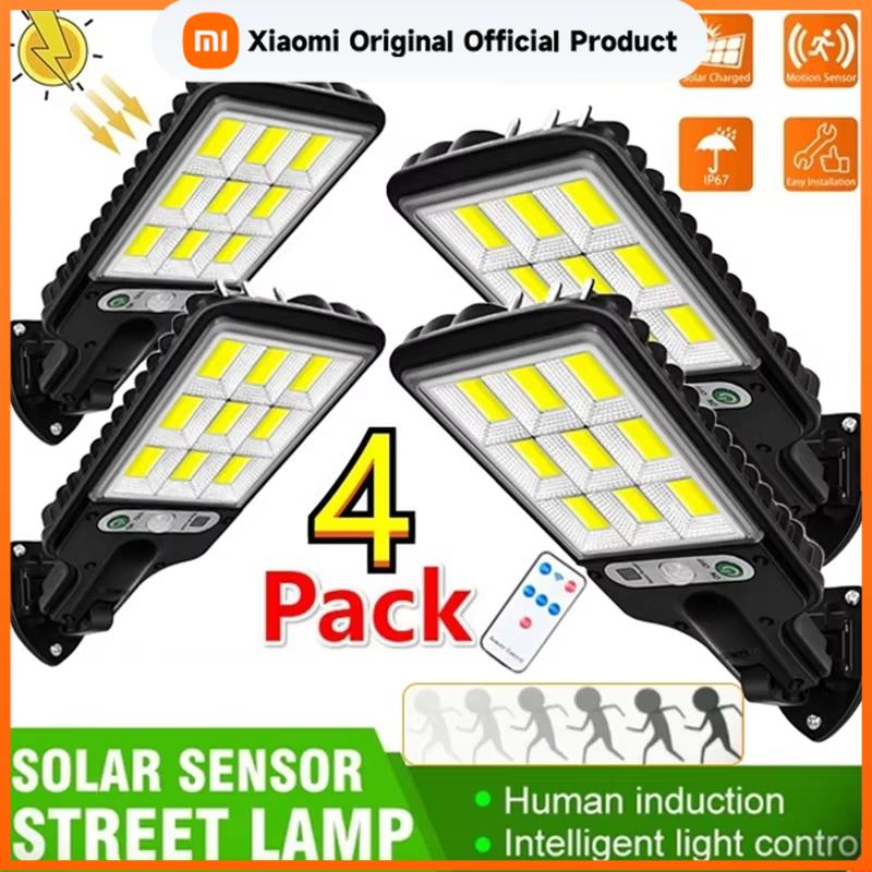 Xiaomi 1/2/3/4PCS Solar Lights Outdoor 3 Modes 200COB Waterproof Street Lamp Motion Sensor Security Lighting for Garden Patio Path Yard