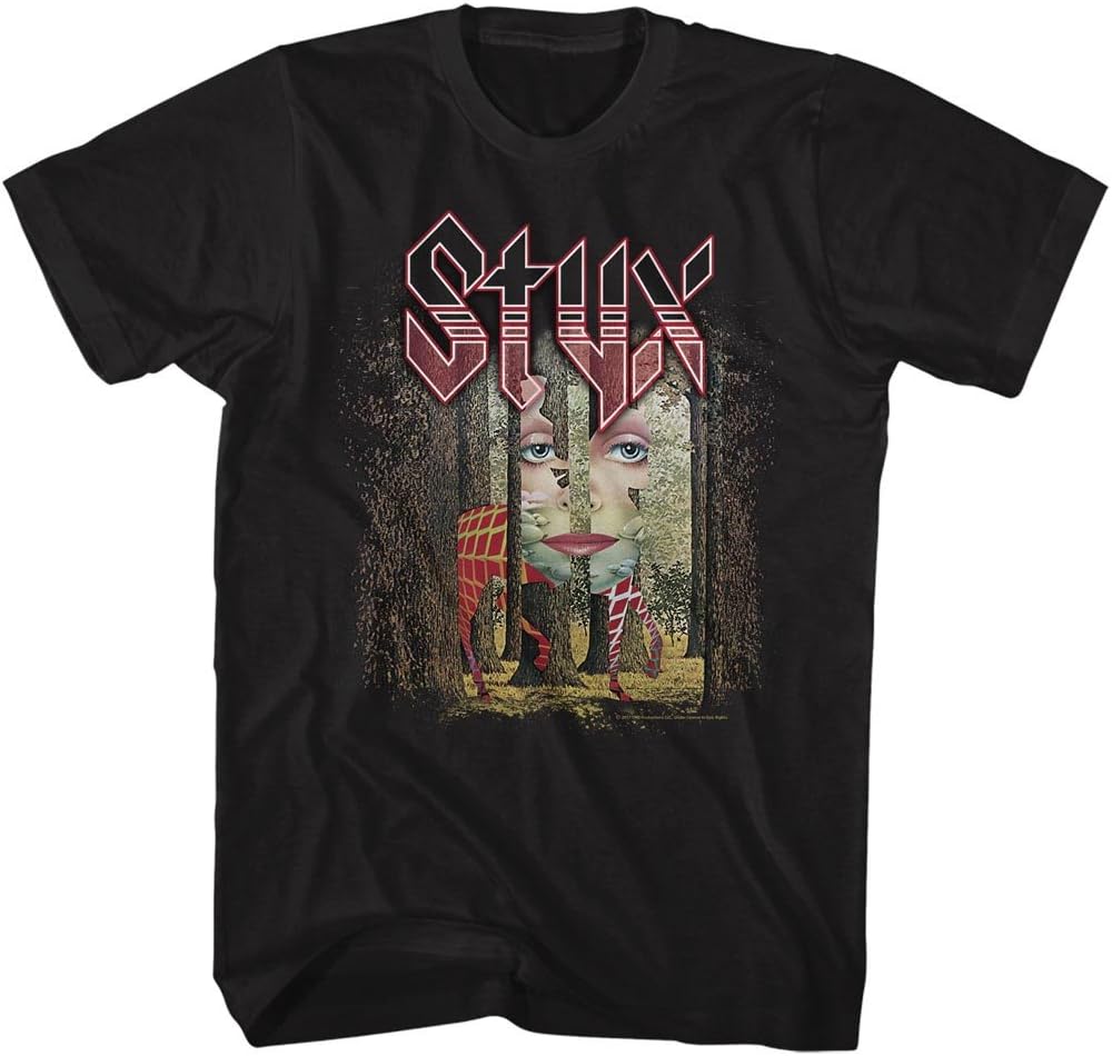 Американская классика Styx The Grand Illusion Черная взрослая футболка S разноцветный