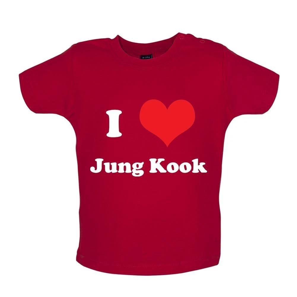 

Повседневная футболка / Комбинезон для малыша I Love Young Kook / Турне фанатов 110