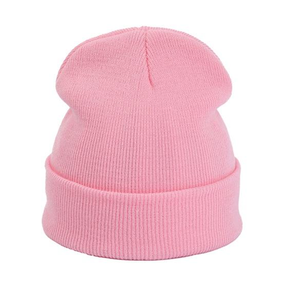 Simple Style Winter Beanies Unisex Solid Color Knit Beanies, Classic Slouchy Skull Cap for Winter, Soft Elastic Casual Warm Headwear Men Women,