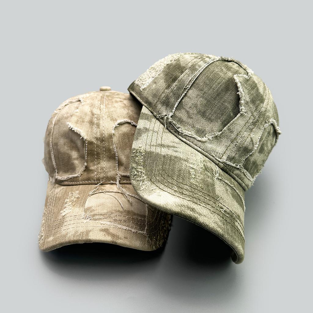 Altes Loch Windstraße Baseballkappe Herren und Damen Sonnenschutz Batik Retro Personalisierte Gewaschene Kappe