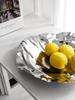 Designer Trinket Dish Fruit Bowl Storage Serving Tray, Metal Plates, Dessert Plate, Living Room Table Decor, Home Decoration