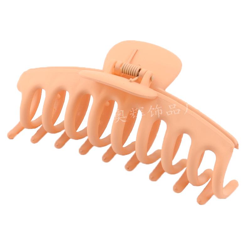 Frosted Large Acetate Hair Claw Clip - Back of Head Hair Grab Accessory