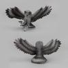 Animal Model Simulation Animal Toy Bird Of Prey Model Bald Eagle Owl Animal Model Static Ornament Doll