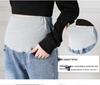 High Waist Elastic Maternity Jeans: Slimming, Straight Leg, Plus Size Denim for Spring.