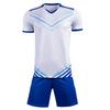 Men Short Sleeve Yellow Soccer Jersey Set  Purple Adult Football Uniform Boy Blue  Kids Soccer Shirt Customized Name DIY Number