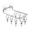 Wall-Mounted Drying Rack Detachable Clips For Indoor