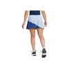 Adidas Clubhouse Color Block Pleated Tennis Skirt With Inner Shorts Women Blue II8051