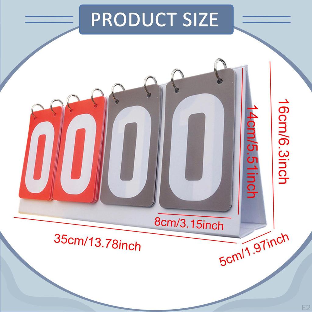 Flip Number Score Board Sports Scoreboard Competition Scorekeeper Supplies Accessories for Baseball