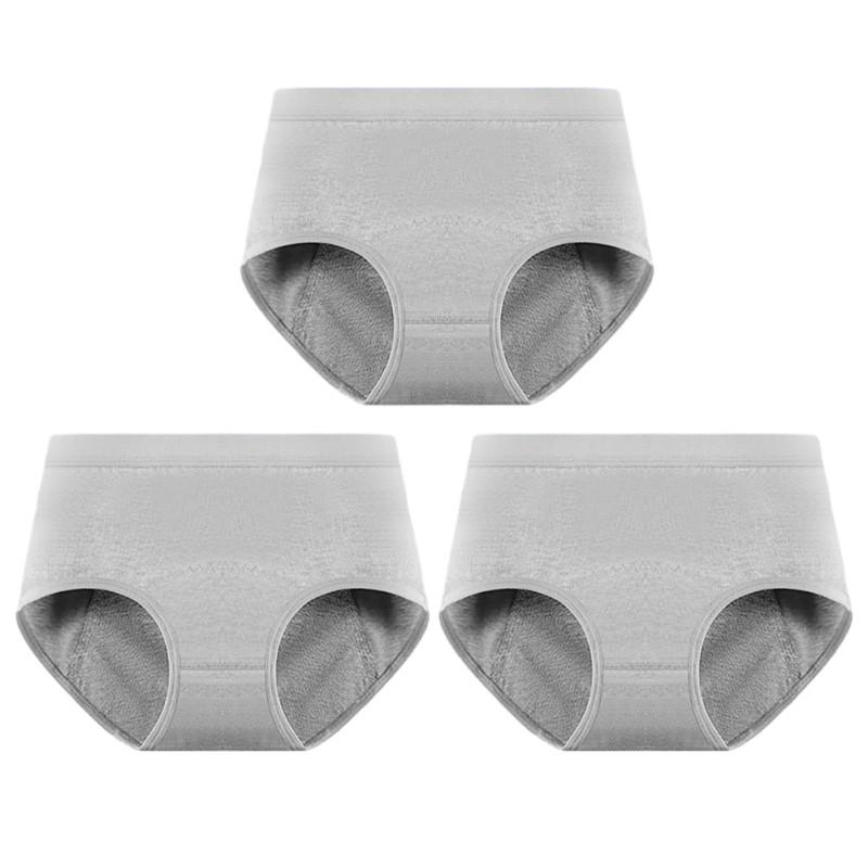 Teenage Girls Menstrual Briefs 3pcs High Waisted Leak Proof Underwear Panties