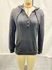 2025 Autumn/Winter Women's Solid Color Ribbed Knit Hoodie Sweater