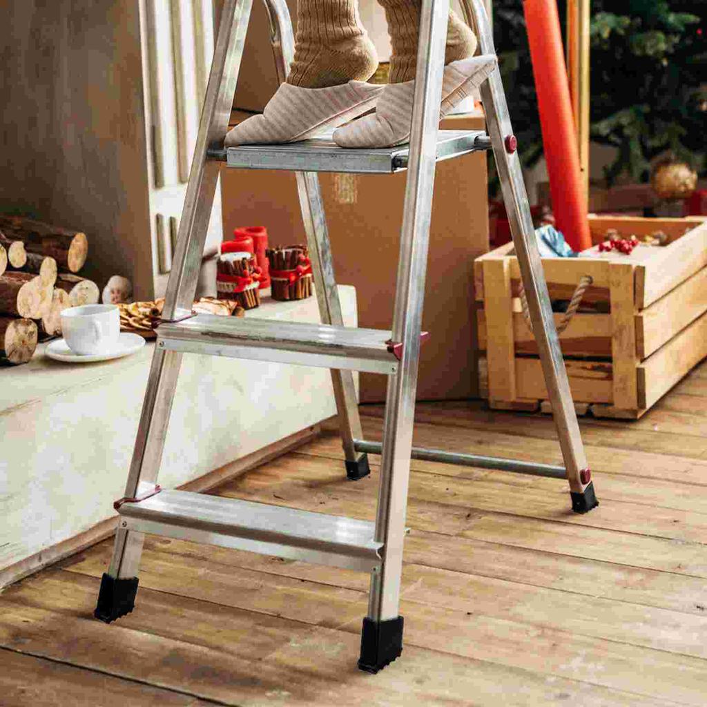 4 Pcs Non Rubber Feet Covers for Folding Ladder Protector Pads Wear Resistant Safe Anti Engineering Ladder