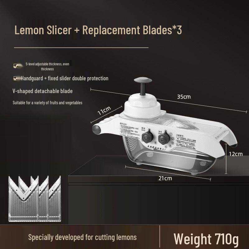 2024 Multifunctional Lemon Slicer for Milk Tea Shop - Efficient Fruit Thin Slicing Tool