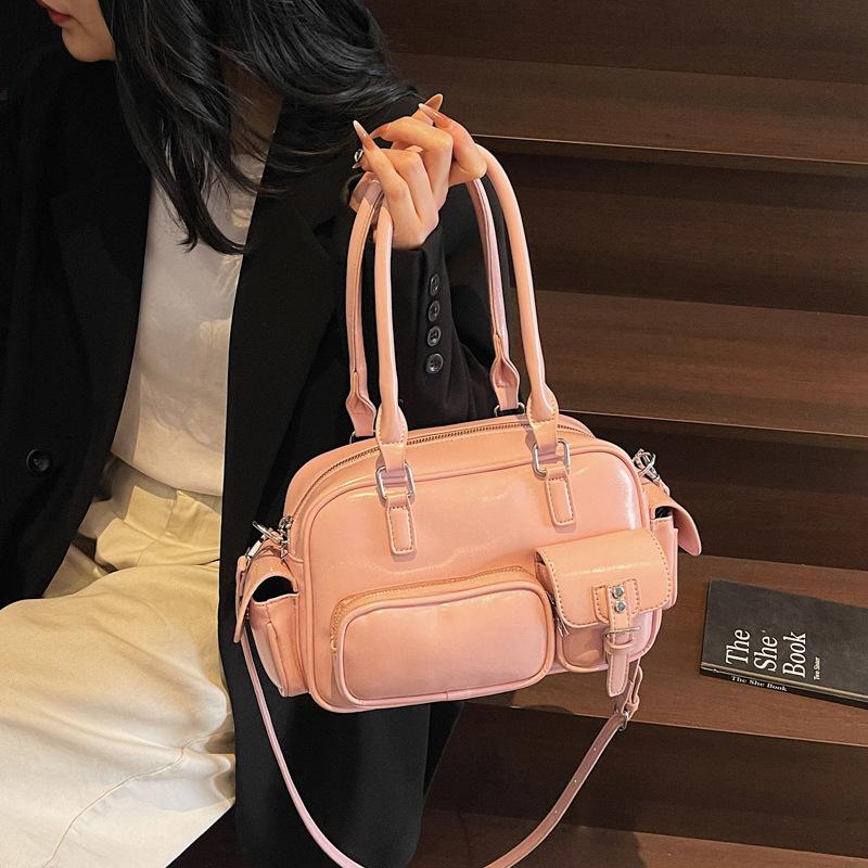Vintage Simple Handbag Women's Commuter Bag 2025 New Large Capacity Pillow Bag Simple Shoulder Crossbody Bag