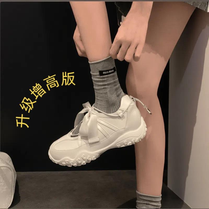 cm height increase ballet sandals elastic band summer breathable Mary Jane shoes platform casual sports training shoes women
