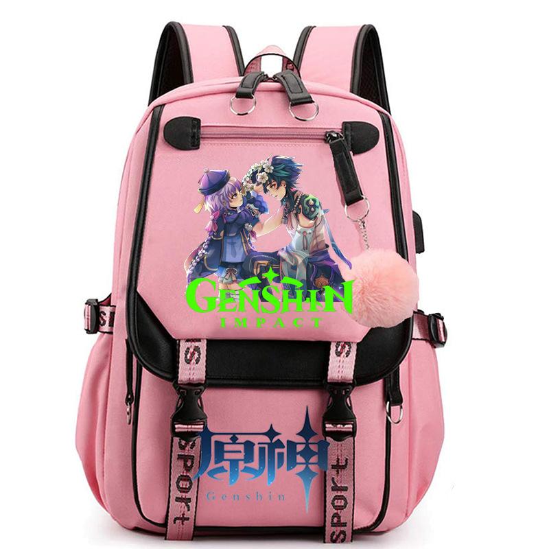 3-teiliges Schulrucksack-Set für Schüler Große Kapazität Oxford-Stoff Schultasche mit Schultergurt und Federmäppchen