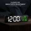 Digital Display LED Wall Clock Two Sets of Alarm Clocks On The Table