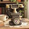 Oxidatiebestendige Telefoon Telefoon Hars Beeldje, Retro Model Standbeeld met Matte Afwerking, Duurzaam Ouderwetse Victoriaanse Stijl Bureau Decoratie voor