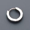 [LION HEART] Hoop Earring for Men, Single Earring, Stainless Steel, Hypoallergenic, Silver Color, Simple Design, Perfect for Boyfriend/Men