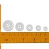 160 PCS DIY Craft Projects Resin Buttons 5 Sizes 4-Hole Black Buttons Blcak,White Resin Button Holiday Decoration