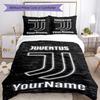 Juventus Customize Your Name Bedding Set Breathable Duvet Cover with Pillowcases Home Decoration Birthday Gift
