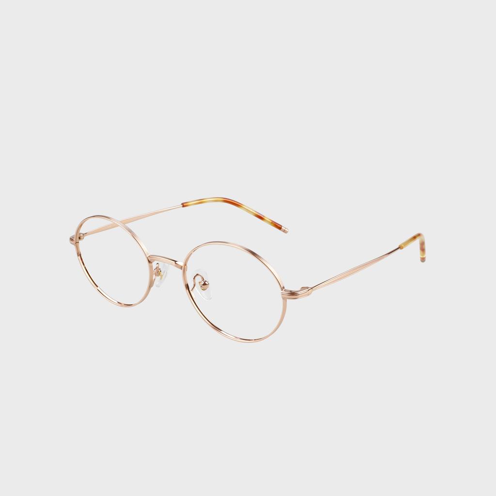 Ilsamsaemem Oval Round Titanium Rose Gold