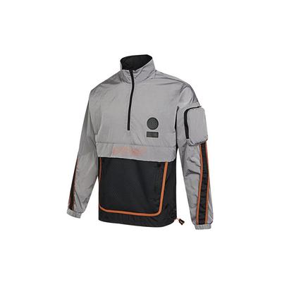 Sportovní bunda se stojáčkem na poloviční zip Pánské bundy Černá Šedá GP0843