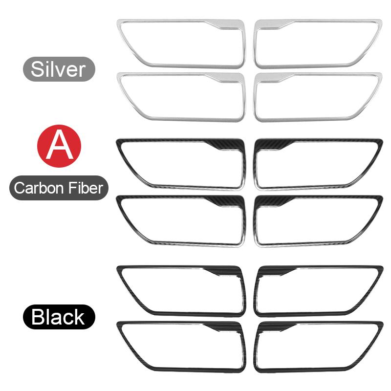Car Accessories For Toyota Highlander XU70 Kluger 2020-2024 2024 Stainless Inner Door Handle Bowl Cover Decoration Trim Stickers