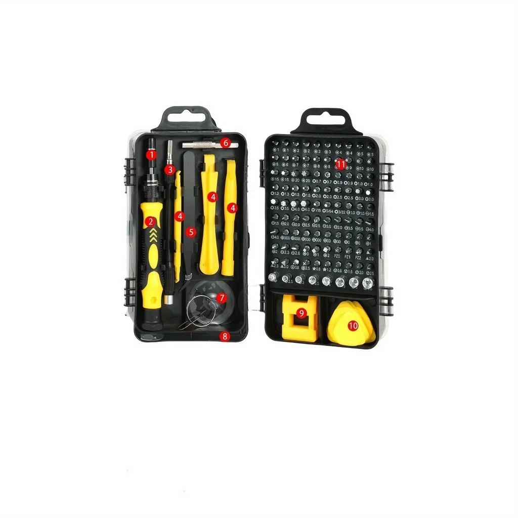 115 In 1 Precision Screwdriver Set PRO Electronics Magnetic Repair Tool Kit With Case For Repair Computer IPhone PC Household