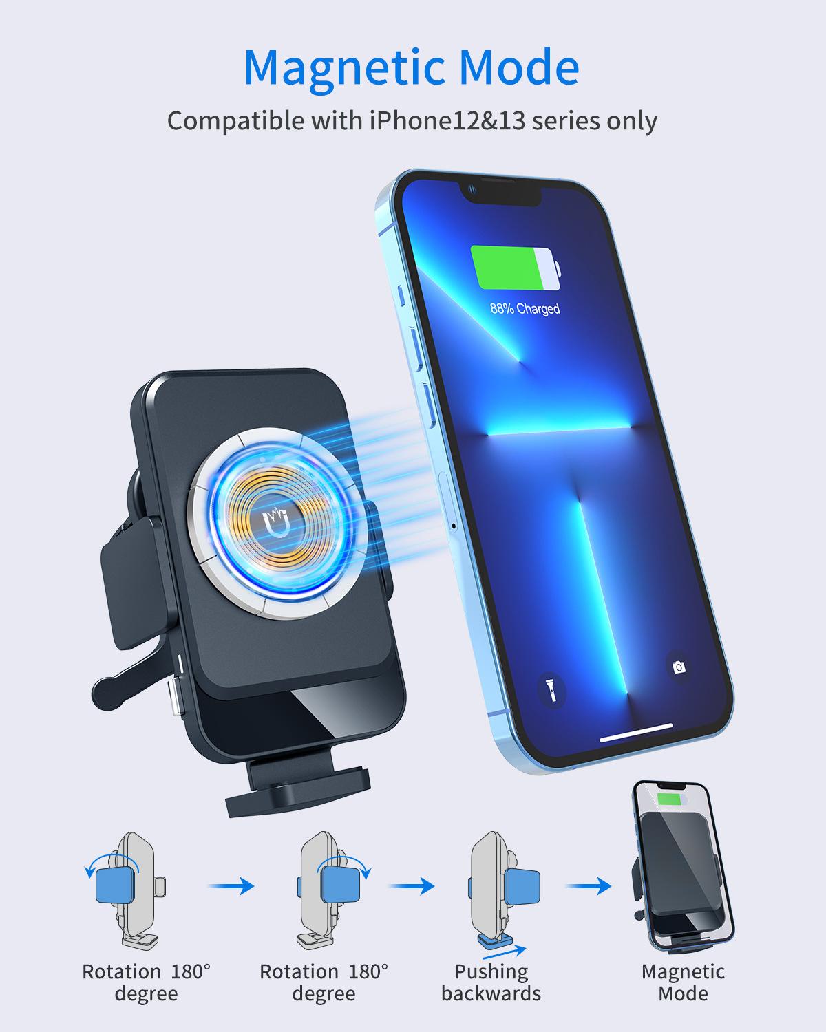 Магнитный двухрежимный держатель для мобильного телефона Magsafe — фото 5